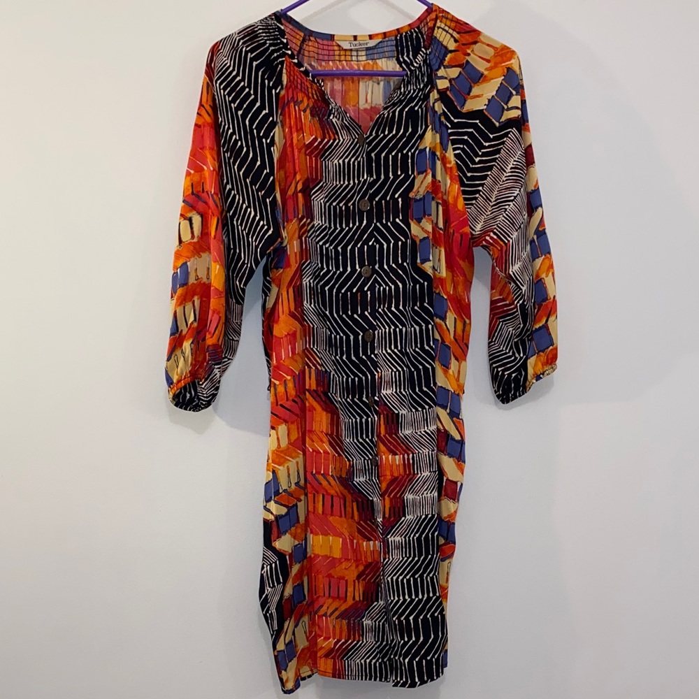 Tucker Silk Dress